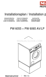 Miele PW 6055 Installatieplan