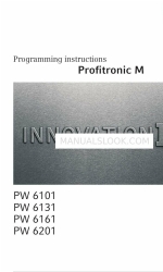 Miele PW 6131 Manual de instruções de programação