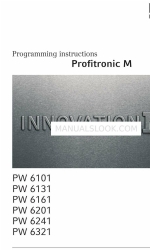 Miele PW 6161 Manual Petunjuk Pemrograman