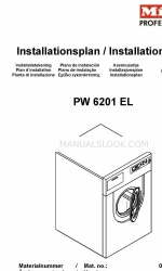 Miele PW 6201 EL Installations Plan