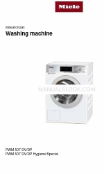 Miele PWM 507 DP Hygiene/Special Tesisat Planı