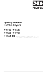 Miele T 6551 TR Operating Instructions Manual