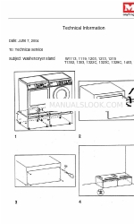 Miele Touchtronic W 1119 Technical Information