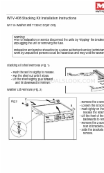 Miele Touchtronic W 1119 Installation Instructions