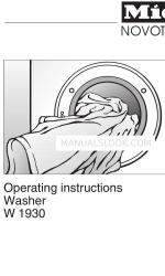 Miele W 1930 Operating Instructions Manual