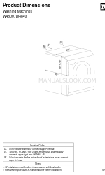 Miele W 4840 WASHING MACHINE Ürün Boyutları