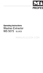 Miele WS 5073 SLUICE Operating Instructions Manual