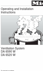 Miele DA 6590 W Operating And Installation Instruction