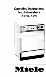 Miele G 522 U Manuale di istruzioni per l'uso