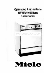 Miele G 522 U Panduan Petunjuk Pengoperasian