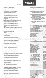 Miele G 5223 SC Excellence Installation Diagram