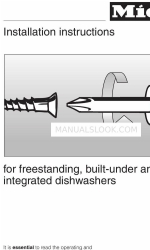 Miele G 636 Installation Instructions Manual