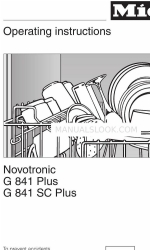 Miele Novotronic G 841 Plus Gebruiksaanwijzing