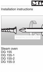 Miele DG 155 Manuale di istruzioni per l'installazione