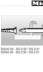 Miele DG 2.51 Installationsanleitung Handbuch