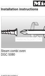 Miele DGC 5080 설치 지침 매뉴얼