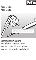 Miele EBA 4470 Handleiding voor installatie-instructies