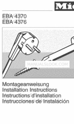 Miele EBA4376 Manuel d'instructions d'installation