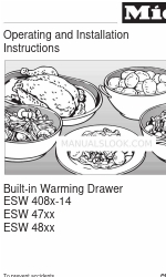 Miele ESW 47 SERIES 작동 및 설치 지침