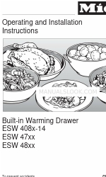 Miele ESW 4702 FB 작동 및 설치 지침