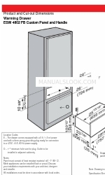 Miele ESW 4802 FB Manual de dimensões