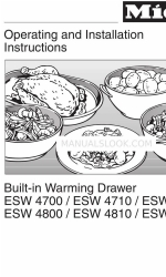Miele ESW4810 Petunjuk Pengoperasian dan Pemasangan