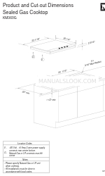 Miele KM 360 G Dimensions du produit