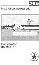 Miele KM 360 G Manuel d'instructions d'installation