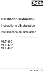 Miele MLT 4601 Instruções de instalação