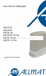 Allmatic KALOS 110 24V Manual de instrucciones