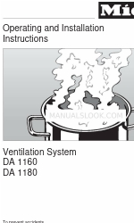 Miele DA 1160 Instruções de utilização e de instalação