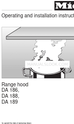 Miele DA 186 Instructions d'utilisation et d'installation