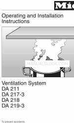 Miele DA 211 Instruções de utilização e de instalação