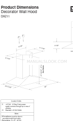 Miele DA 211 Manual de dimensões