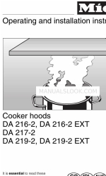 Miele DA 216-2 EXT Betriebs- und Installationsanleitung