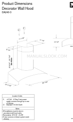 Miele DA 249-3 Manuale delle dimensioni