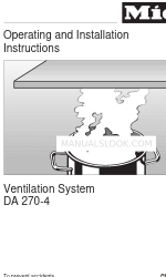 Miele DA 270-4 Instrukcja obsługi i instalacji