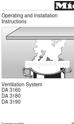 Miele DA 3160 Instrukcja obsługi i instalacji