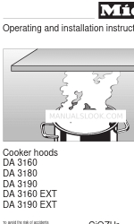 Miele DA 3190 Betriebs- und Installationsanleitung