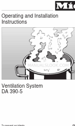 Miele DA 390-5 Instrucciones de uso e instalación