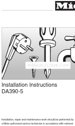 Miele DA 390-5 Manual de instrucciones de instalación