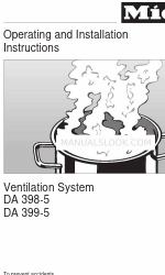 Miele DA 399-5 Instructions d'utilisation et d'installation