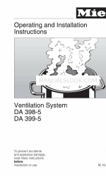 Miele DA 399-5 Instructions d'utilisation et d'installation