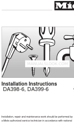 Miele DA 399-6 Manuel d'instructions d'installation