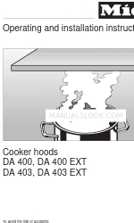 Miele DA 400 Manuale operativo e di installazione