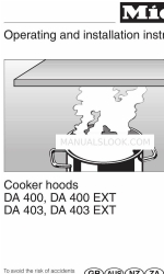 Miele DA 400 Operating And Installation Instructions