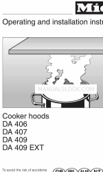 Miele DA 406 Instructions d'utilisation et d'installation