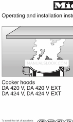 Miele DA 424 V EXT Инструкции по эксплуатации и установке