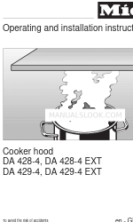 Miele DA 428-4 EXT Instructions d'utilisation et d'installation