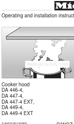 Miele DA 446-4 Manuale operativo e di installazione